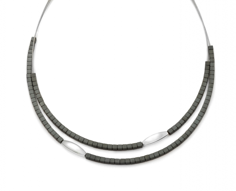 Collier GRAY / S925 / Stahl